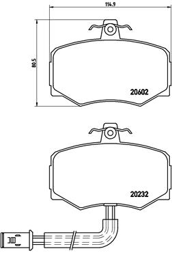 Remblokset Brembo P 36 005