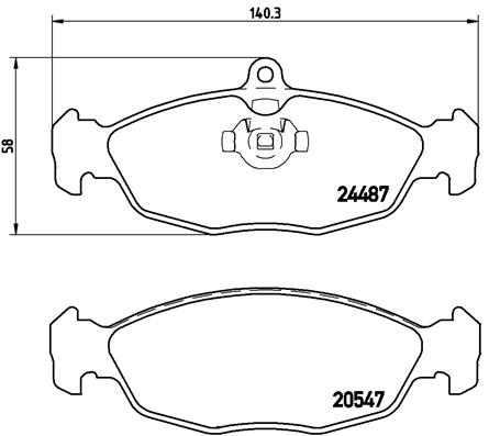 Remblokset Brembo P 36 017