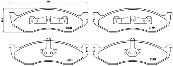 Remblokset Brembo P 37 004