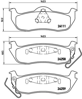 Remblokset Brembo P 37 011