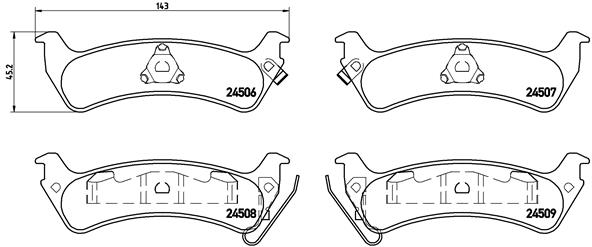 Remblokset Brembo P 37 012