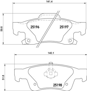 Remblokset Brembo P 37 016