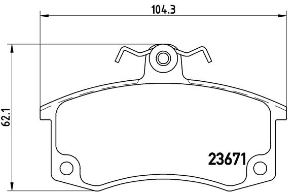 Remblokset Brembo P 41 004