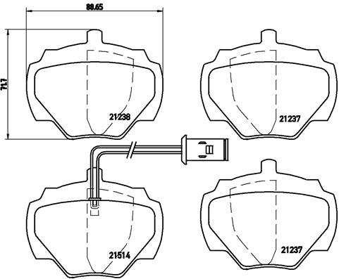 Remblokset Brembo P 44 003