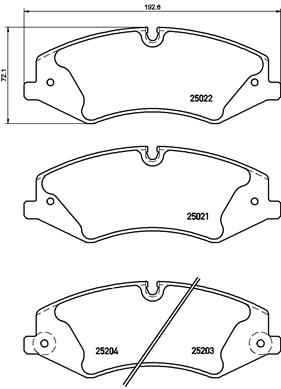 Remblokset Brembo P 44 022