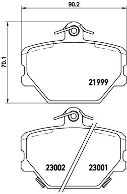 Remblokset Brembo P 50 038