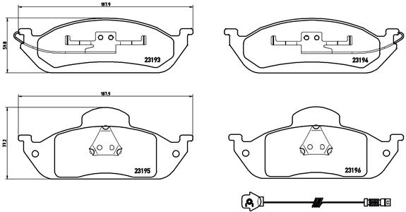 Remblokset Brembo P 50 039