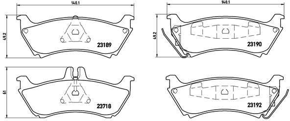 Remblokset Brembo P 50 044