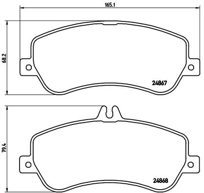 Remblokset Brembo P 50 086