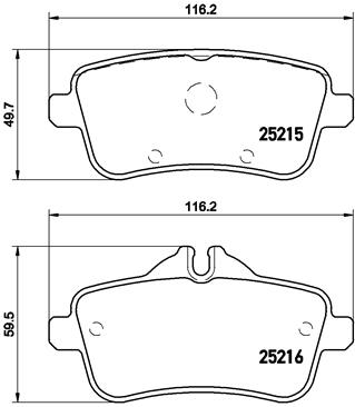 Remblokset Brembo P 50 099