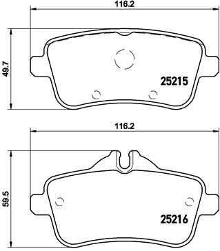 Remblokset Brembo P 50 100