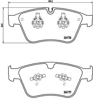 Remblokset Brembo P 50 105