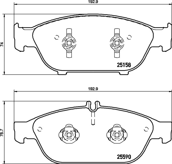 Remblokset Brembo P 50 106