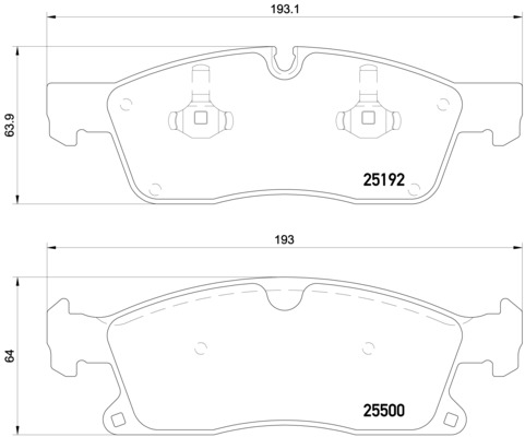 Remblokset Brembo P 50 108