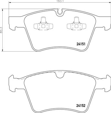 Remblokset Brembo P 50 115