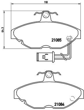 Remblokset Brembo P 52 011