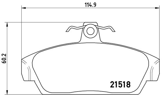 Remblokset Brembo P 52 015