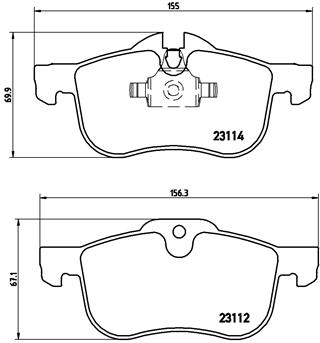 Remblokset Brembo P 52 017