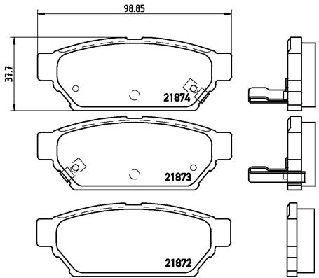 Remblokset Brembo P 54 016