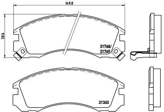 Remblokset Brembo P 54 017