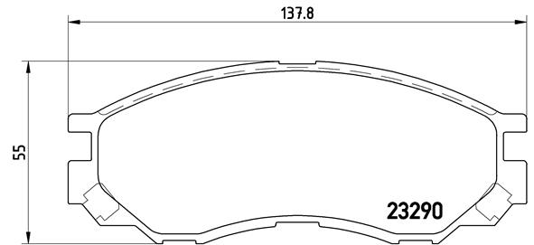 Remblokset Brembo P 54 020