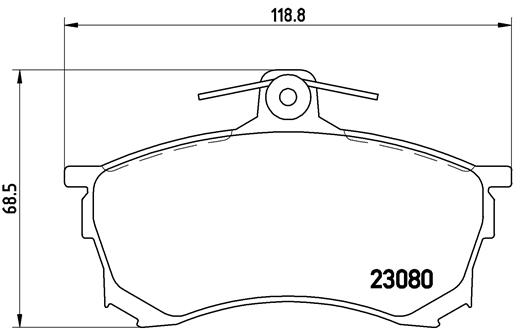 Remblokset Brembo P 54 021