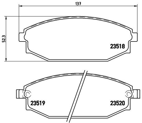 Remblokset Brembo P 54 027