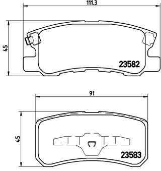 Remblokset Brembo P 54 031X