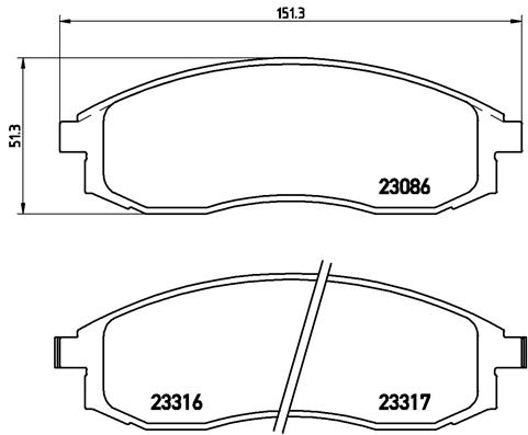 Remblokset Brembo P 54 032