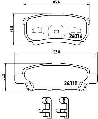 Remblokset Brembo P 54 034