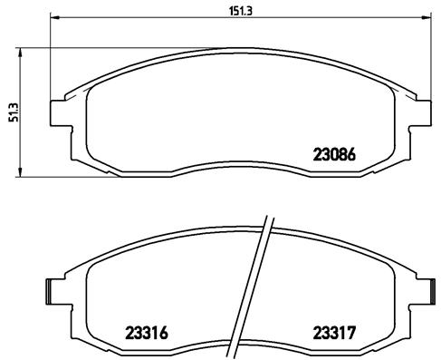 Remblokset Brembo P 54 037