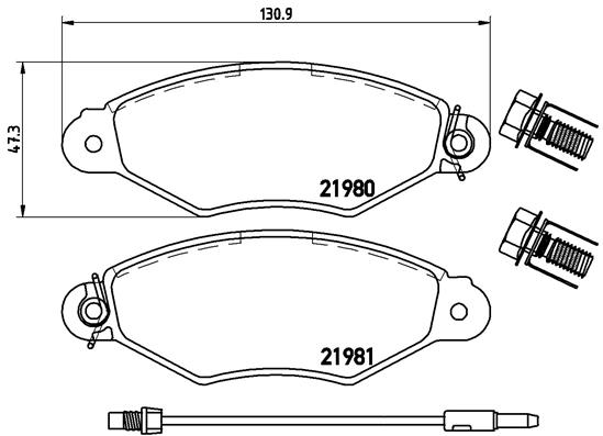 Remblokset Brembo P 56 038