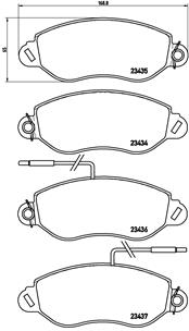 Remblokset Brembo P 56 042