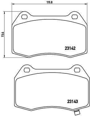 Remblokset Brembo P 56 047