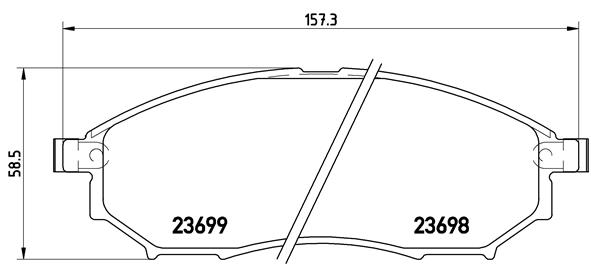 Remblokset Brembo P 56 058