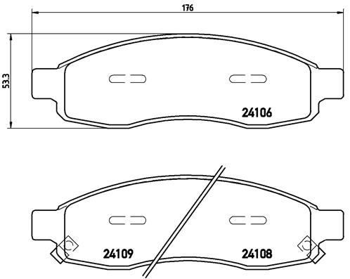 Remblokset Brembo P 58 001