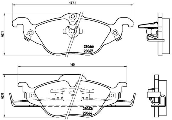 Remblokset Brembo P 59 030