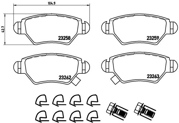 Remblokset Brembo P 59 031