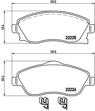 Remblokset Brembo P 59 036