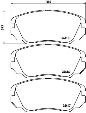 Remblokset Brembo P 59 054