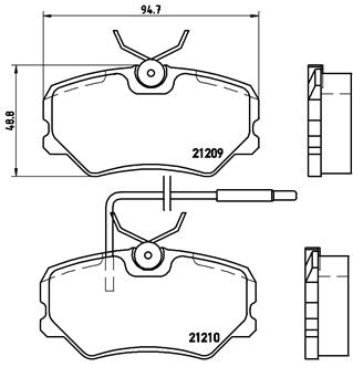 Remblokset Brembo P 61 035