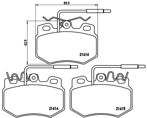 Remblokset Brembo P 61 041