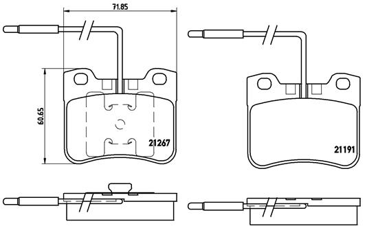 Remblokset Brembo P 61 047