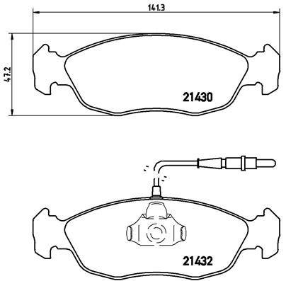 Remblokset Brembo P 61 054