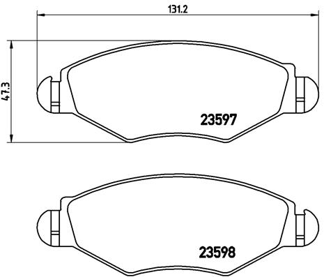 Remblokset Brembo P 61 063