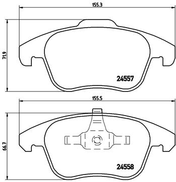 Remblokset Brembo P 61 086