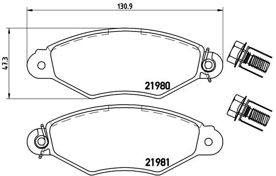 Remblokset Brembo P 61 098