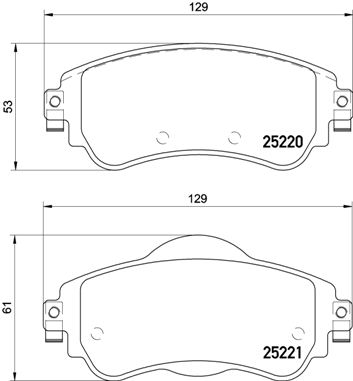 Remblokset Brembo P 61 105