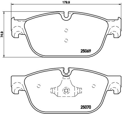 Remblokset Brembo P 61 107