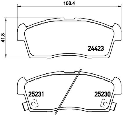 Remblokset Brembo P 61 108